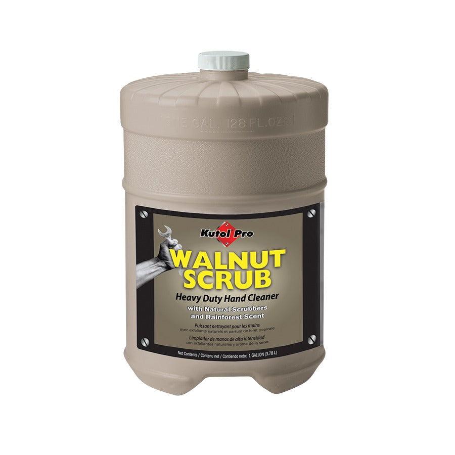 Kutol Hand Cleaner, 1 gal., 4/Case - Walnut Scrub Rainforest Scented Natural Scrubbers Container