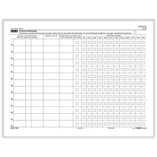 ComplyRight 1095CIRSC Paper Tax Form, 8 1/2" x 11", White, 100/Pack