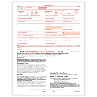 ComplyRight Paper Tax Form, 8 1/2" x 11", White - 50/Pack
