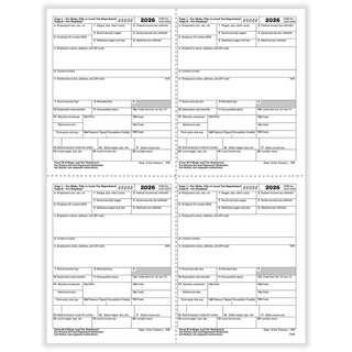 ComplyRight 540550 Paper Form, 8 1/2" x 11", White, 50/Pack