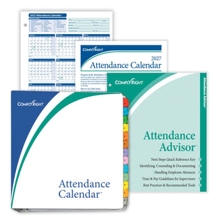 ComplyRight Calendar Kit, 8 1/2" x 11", White - 25/Pack