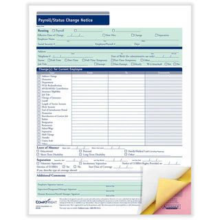 ComplyRight A2168 Payroll Notice, 8 1/2" x 11", White, 50/Pack