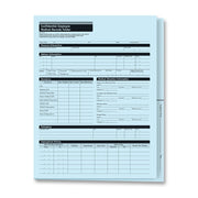 ComplyRight A3325 Paper Record Folder, 9 3/8" x 11 3/4", Blue, 25/Pack