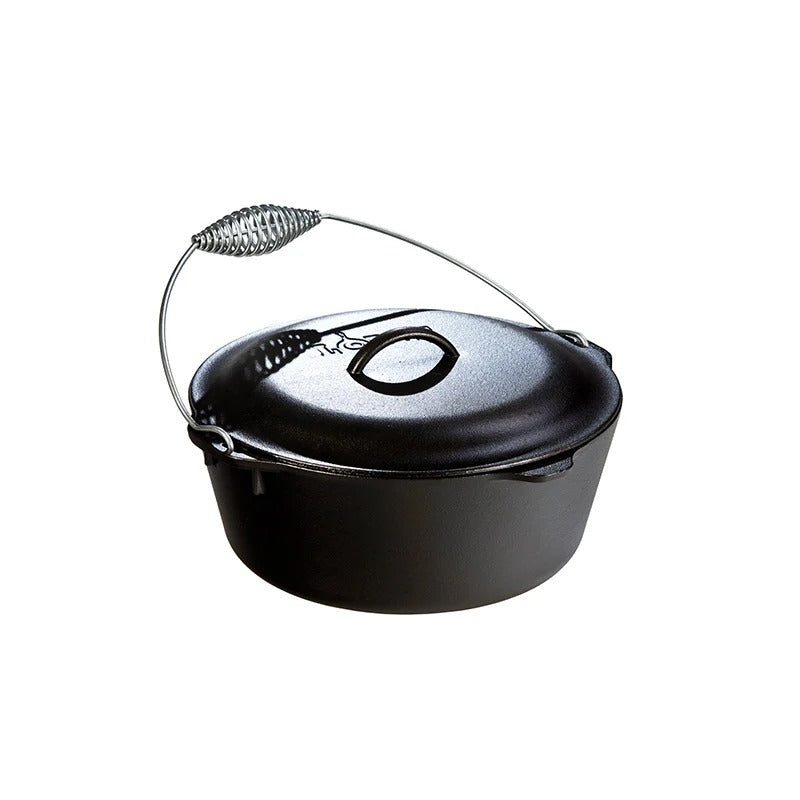 Lodge Cast Iron Dutch Oven, Black - 7 qt.