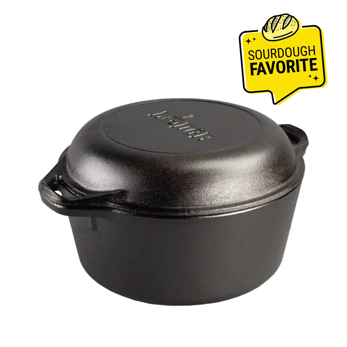 Lodge L8DD3 Cast Iron Dutch Oven, 5 qt., Black - Default Title