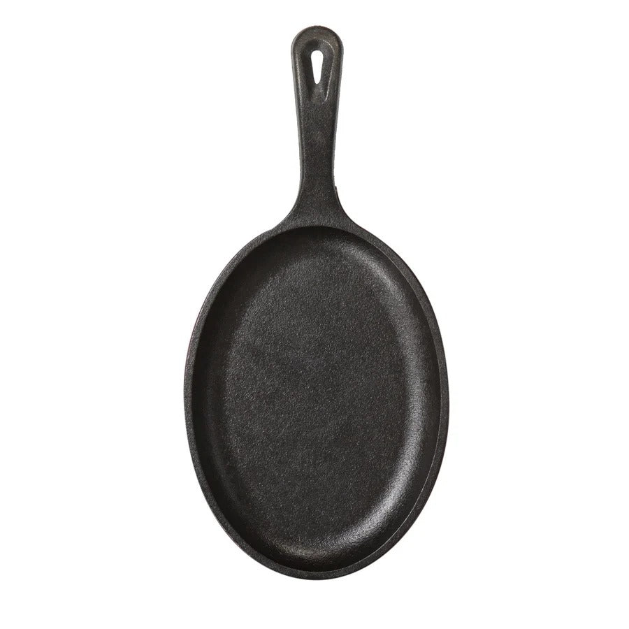 Lodge Cast Iron Fajita Skillet, 10" Long, Black - photo 2