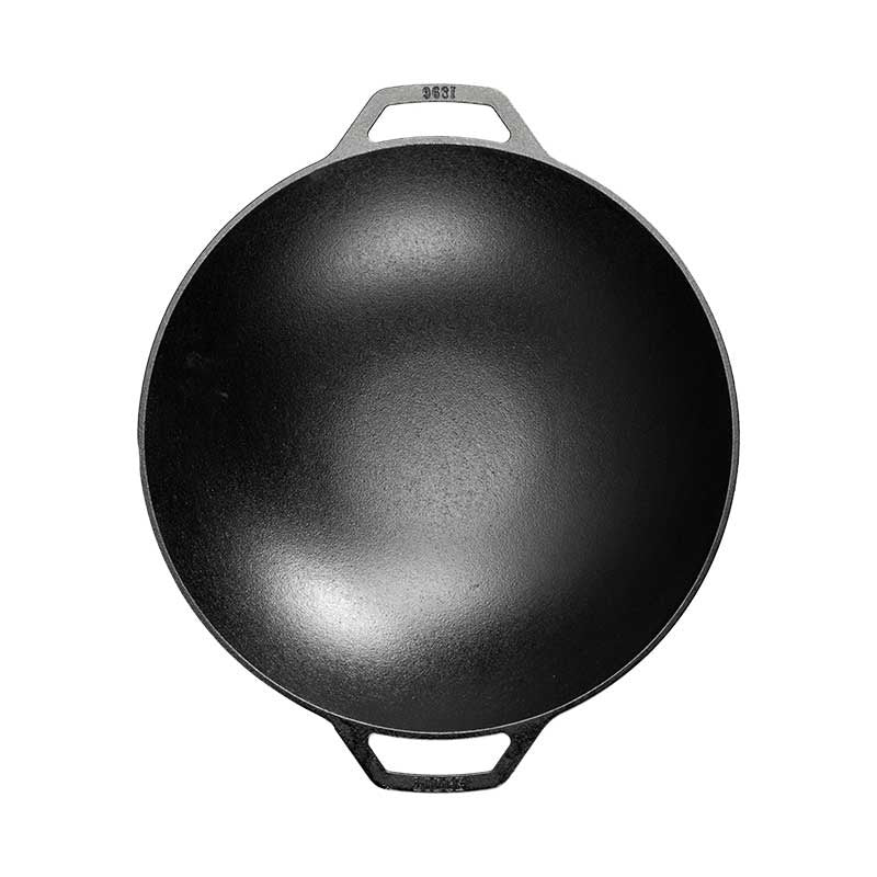 Lodge L14W Cast Iron Wok, 6.47 qt., Black - photo 2