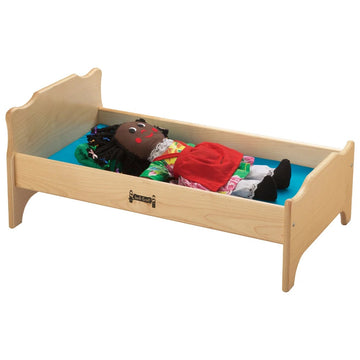 Jonti-Craft Baltic Birch 0215JC Wood Doll Bed, 27" Wide, Beige - Default Title