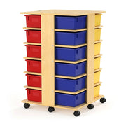 Jonti-Craft Baltic Birch Wood Storage Tower, 27" Wide, Beige - photo 2