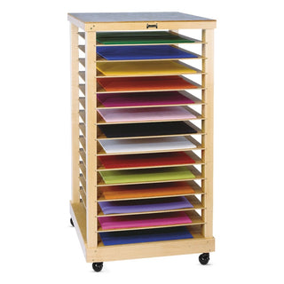 Jonti-Craft Baltic Birch 0386JC Wood Paper Rack, 30 1/2" Wide, Brown - Default Title