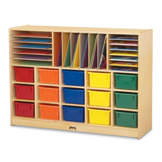 Jonti-Craft Baltic Birch Wood Storage Cabinet, 15 Lugs, Beige - photo 3