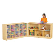 Jonti-Craft Baltic Birch 04230JC Wood Storage Cabinet, 96" Wide, Brown - Default Title