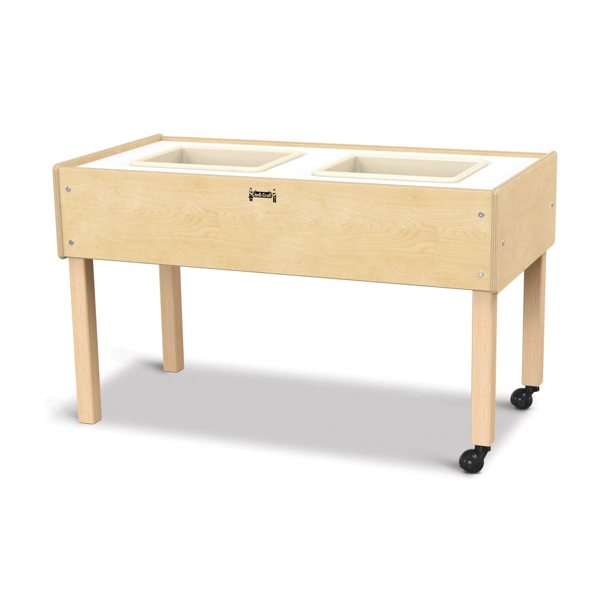 Jonti-Craft Baltic Birch Wood Table, 41 1/2" Wide, Beige - 24"