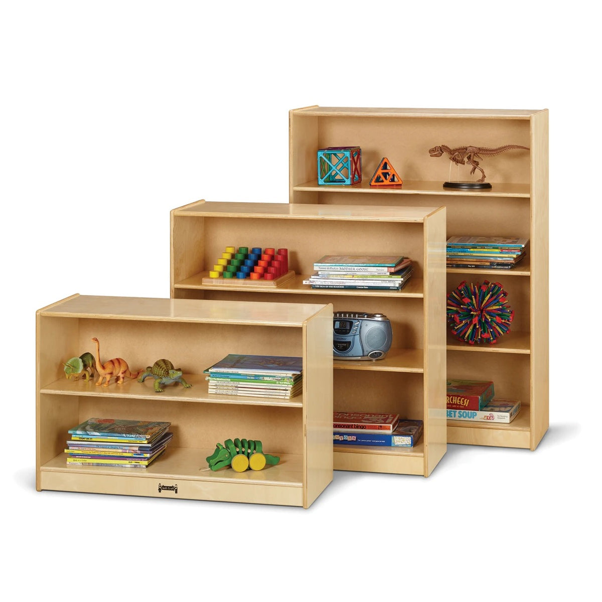 Jonti-Craft Baltic Birch Laminate Bookcase, 36" Wide, Beige - photo 3