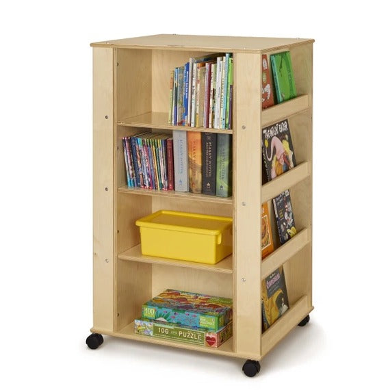 Jonti-Craft Baltic Birch 0539JC Wood Media Tower, 24" Wide, Brown - photo 3