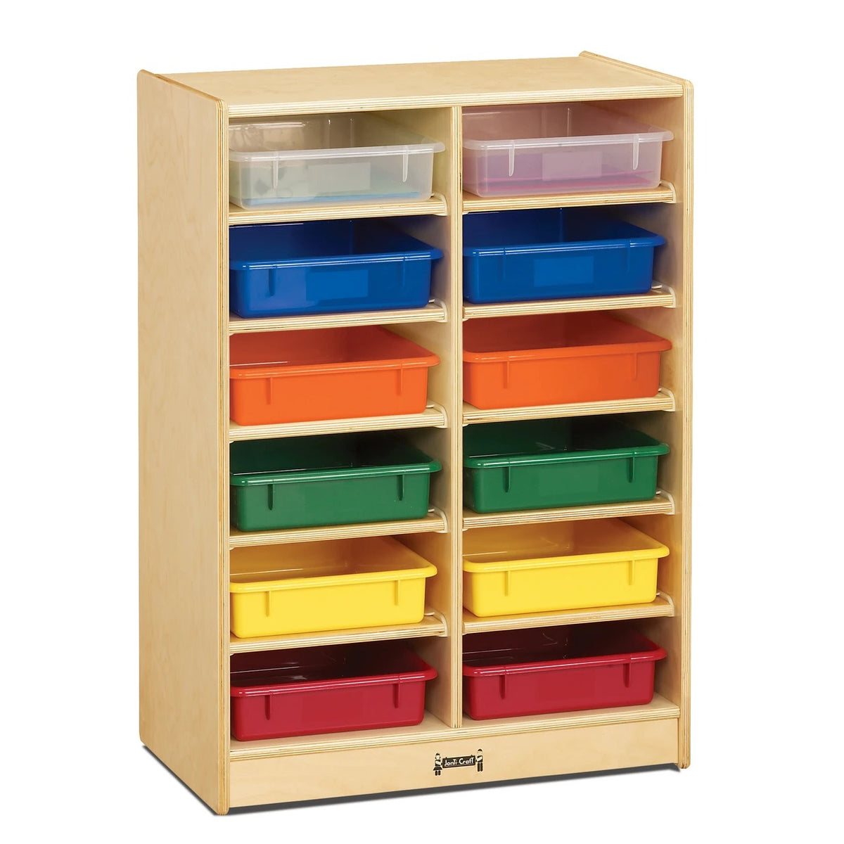 Jonti-Craft Baltic Birch Wood Storage Cabinet, 35 1/2" High, Beige - photo 2