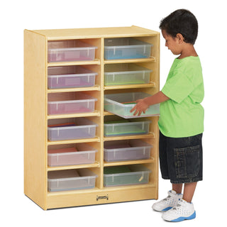 Jonti-Craft Baltic Birch Wood Storage Cabinet, 35 1/2" High, Beige - 24 1/2"