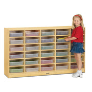 Jonti-Craft Baltic Birch Wood Storage Cabinet, 35 1/2" High, Beige - 48"