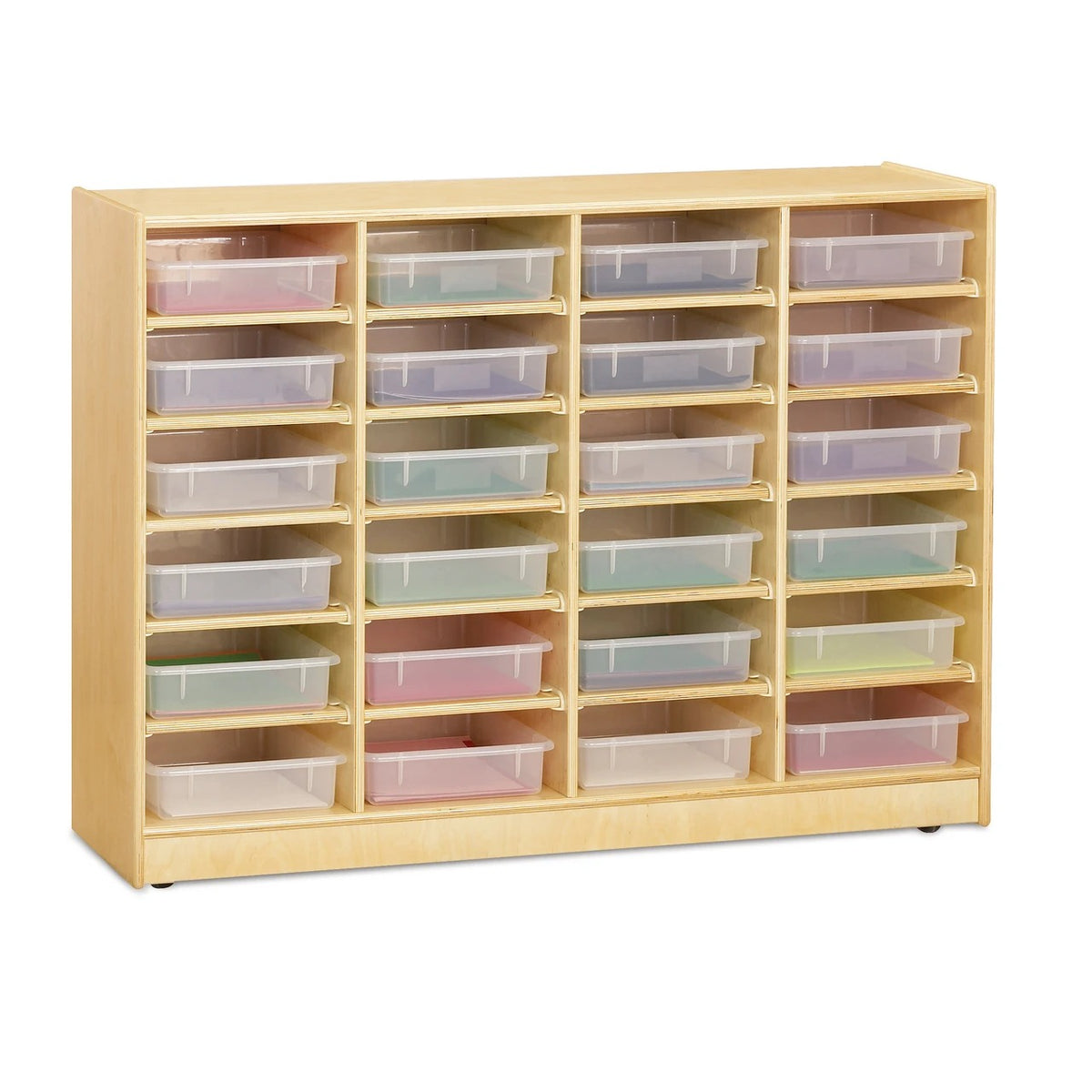 Jonti-Craft Baltic Birch Wood Storage Cabinet, 35 1/2" High, Beige - 48"