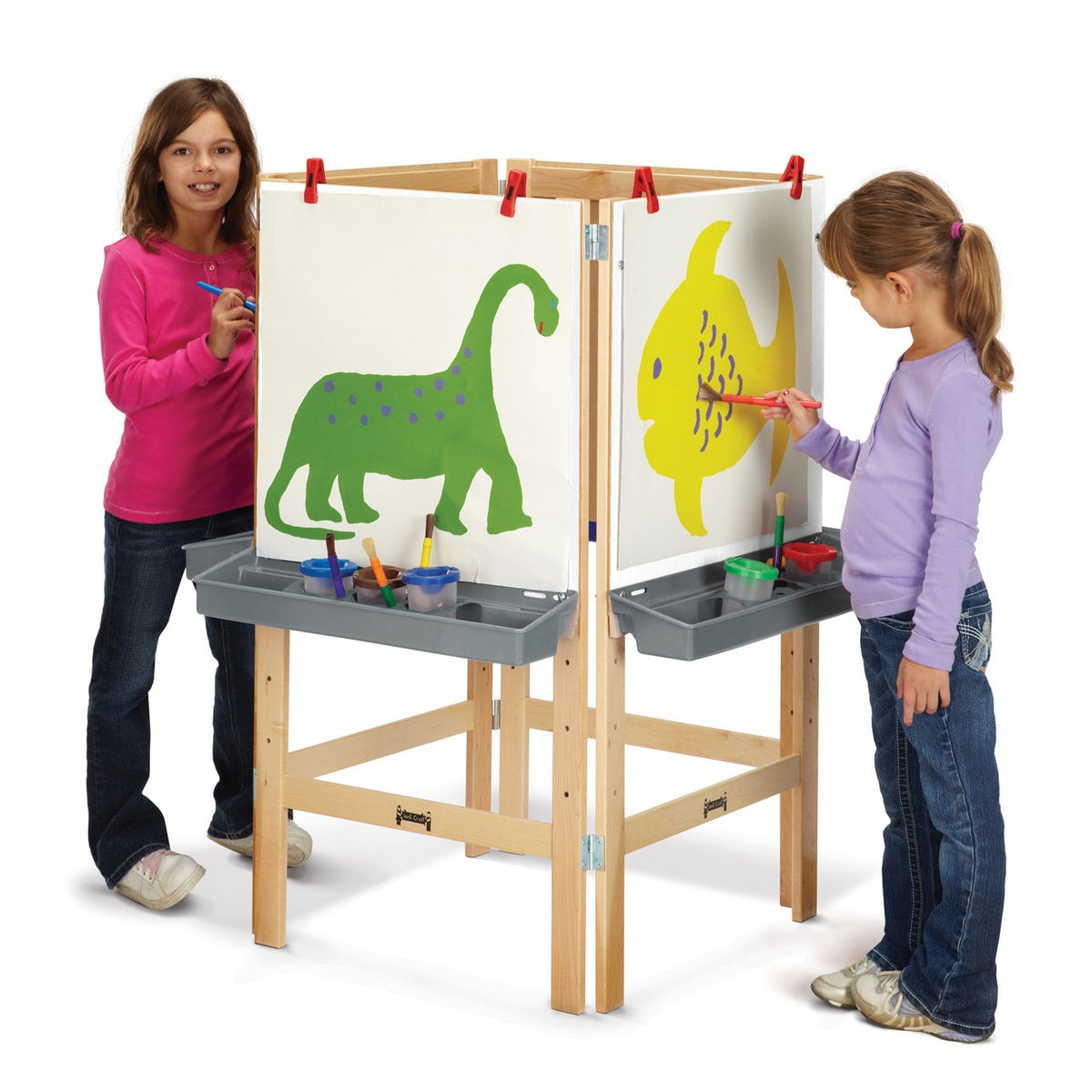 Jonti-Craft Baltic Birch Easel, 24" Wide - photo 2