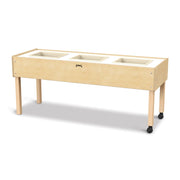 Jonti-Craft Baltic Birch Wood Table, 59" Wide, Beige - 24"