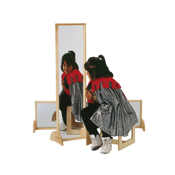 Jonti-Craft Baltic Birch 2171JC Wood Mirror, 13 1/2" Wide, Brown - Default Title