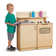 Jonti-Craft Baltic Birch 2403JC Wood Kitchen Activity Center, 30" Wide, Beige - Default Title