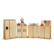 Jonti-Craft Baltic Birch 2411JC Wood Kitchen Set, 80" Wide, Beige - Default Title