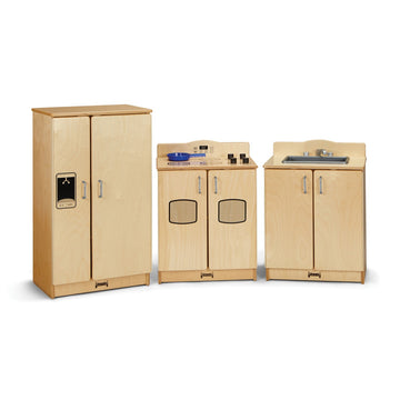 Jonti-Craft Baltic Birch 2412JC Wood Kitchen Set, 60" Wide, Beige