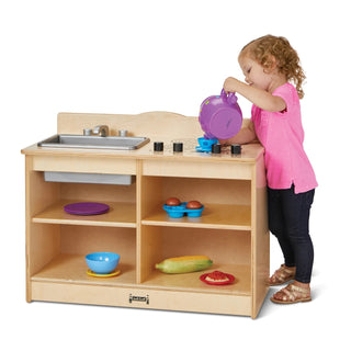 Jonti-Craft Baltic Birch 2422JC Wood Toddler Kitchenette, 30" Wide, Beige - Default Title