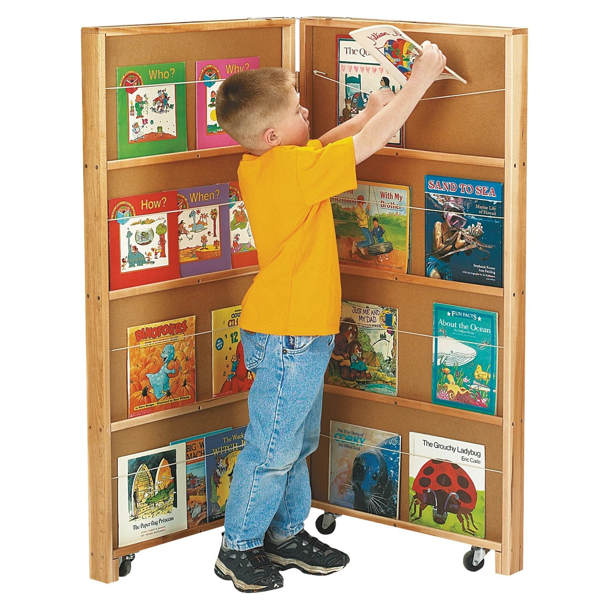 Jonti-Craft Baltic Birch Wood Bookcase, 48" High - 48"