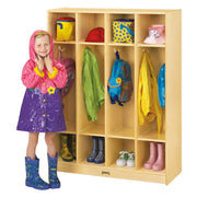 Jonti-Craft Baltic Birch 2682JC Wood Coat Locker, 20" Wide, Brown - Default Title