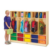 Jonti-Craft Baltic Birch Wood Large Locker Organizer, 60" Wide, Brown - photo 2