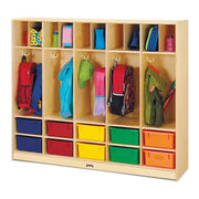 Jonti-Craft Baltic Birch Wood Large Locker Organizer, 60" Wide, Brown - photo 3