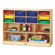 Jonti-Craft Baltic Birch Wood Storage Cabinet, 48" Wide, Beige - 15"