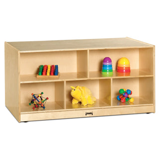 Jonti-Craft Baltic Birch Wood Storage Island, 48" Wide, Brown - 24 1/2"
