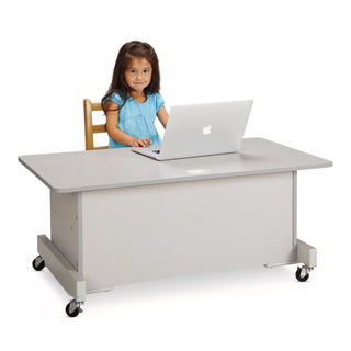 Jonti-Craft Baltic Birch Desk, 42" Wide - White