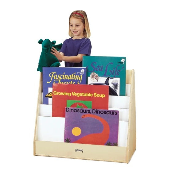 Jonti-Craft Baltic Birch Wood Pick-a-Book Stand, 30" Wide, Brown - photo 3