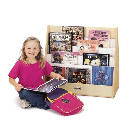 Jonti-Craft Baltic Birch Wood Pick-a-Book Stand, 30" Wide, Beige - photo 2