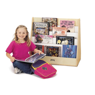 Jonti-Craft Baltic Birch Wood Pick-a-Book Stand, 30" Wide, Beige - 27 1/2"