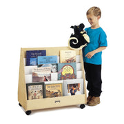 Jonti-Craft Baltic Birch Wood Pick-a-Book Stand, 30" Wide, Beige - 30"