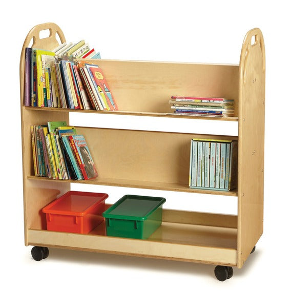 Jonti-Craft Baltic Birch 3518JC Wood Book Truck, 40" Wide, Brown - photo 4