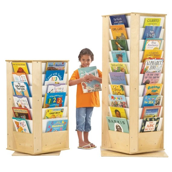 Jonti-Craft Baltic Birch Wood Literacy Tower, Brown - photo 3
