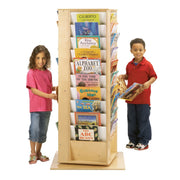 Jonti-Craft Baltic Birch Wood Literacy Tower, Brown - 27"