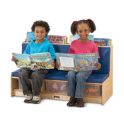 Jonti-Craft Baltic Birch Wood Couch, 42" Wide - Blue