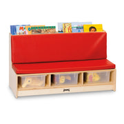 Jonti-Craft Baltic Birch Wood Couch, 42" Wide - Red