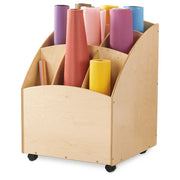 Jonti-Craft Baltic Birch 3863JC Wood Paper Roll Bin, 26" Wide, Brown - photo 3