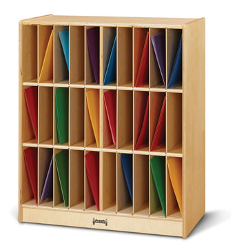 Jonti-Craft Baltic Birch 4130JC Wood Portfolio Mailbox, 29" Wide, Brown - Default Title