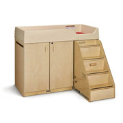 Jonti-Craft Baltic Birch Wood Changing Cabinet, 48 1/2" Wide, Brown - Right