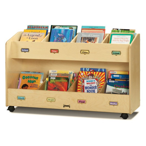 Jonti-Craft Baltic Birch Wood Organizer Display, 29 1/2" High, Brown - photo 5